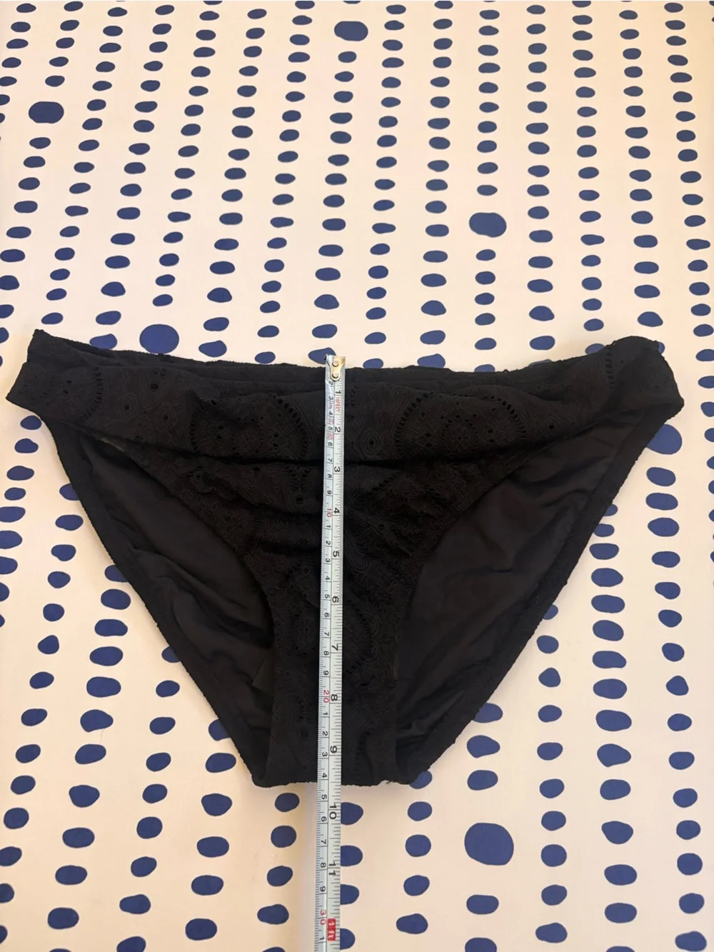 La Blanca Black Crochet Bikini Bottom